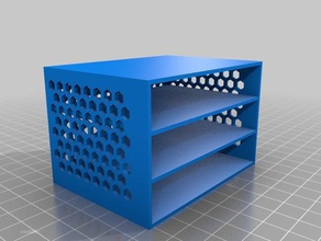 il mio personalizzati, scatola cassetto hex modello lati i contenitori su misura 3d print model - Mito3D
