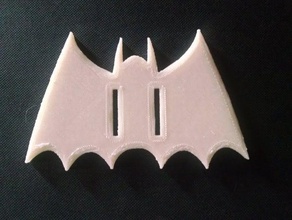book keep- 1950's bat emblem gadgets batman symbol strap 3d print model - Mito3D
