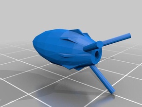miniature rocket 3d printing 3d print model - Mito3D
