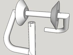 spool-Halter - version 1 3d Drucker Zubehör filamentchallenge 3d print model - Mito3D