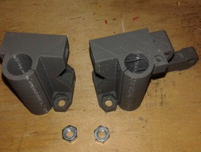 prusa i3 soportes eje x tuerca 1 4 Impressora 3d de peças hephestos 3d print model - Mito3D