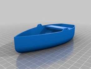 miniature row boat vehicles model 3d print model - Mito3D