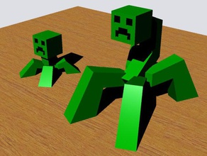 mutant kreeper video oyunları 3d print model - Mito3D