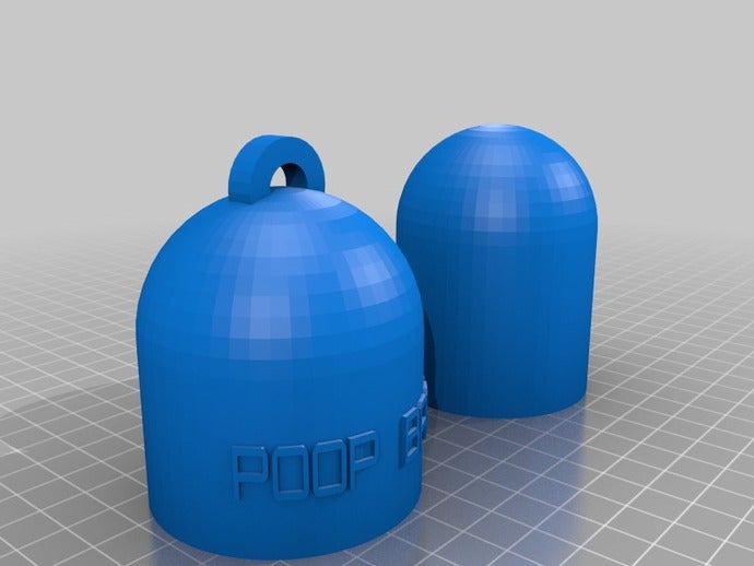 la caca de las bolsas los contenedores personalizado 3D print model - Mito3D