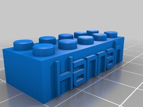 hannah juguetes de construcción personalizado 3d print model - Mito3D