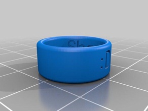 share smile ring rings customized 3d print model - Mito3D