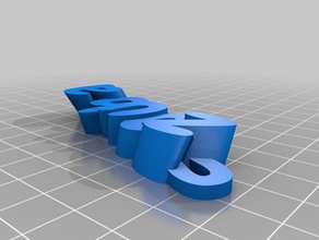 zouba porte cles - Organisation kundengebundene 3d print model - Mito3D