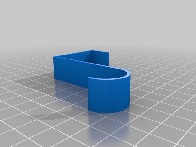 colgador para la puerta de 35 mm espesor organización c personalizado percha 3D print model - Mito3D