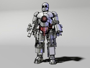 4Schritt iron man mark 1 Modell-Roboter Eisen Eisen-Mann ironman 3d print model - Mito3D