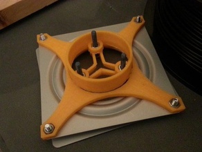 lazy susan Lager spool-adapter 3d Drucker Zubehör filament openscad spool spool-Halter 3d print model - Mito3D