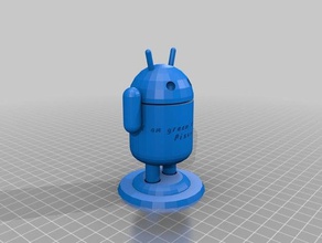 özelleştirilmiş android adam benim metin kaplar 3d print model - Mito3D