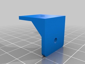 20mm x bracket replacement parts hanging right angle wall whiteboard 3d print model - Mito3D