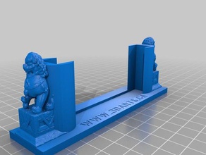 lion businescardslideholder 3d-drucken 3d print model - Mito3D