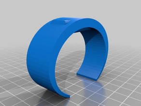 mon personnalisés fitbit flex arc bande de kaj les bracelets personnalisé 3d print model - Mito3D