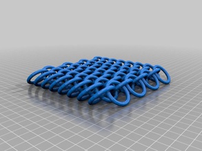 wpfchainmailv4 outros tecido flexível nó teoria openscad 3d print model - Mito3D