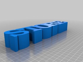 benim 5 harf satır özelleştirilmiş 3d print model - Mito3D