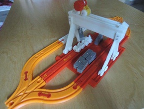 brio mini crane toys & games track train 3d print model - Mito3D