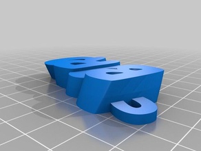 boro nome keyfob portachiavi organizzazione su misura 3d print model - Mito3D
