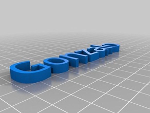 gonzalo text customized 3d print model - Mito3D