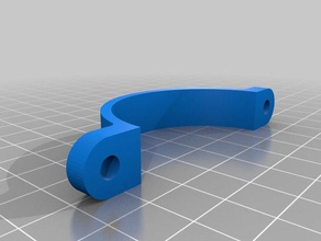 parametric pipe clip freecad hose saddle 3d print model - Mito3D