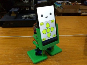 mobbob v2 - smart phone controlled robot robotics 3d print model - Mito3D