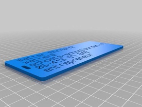 walter equipaje etiqueta organización personalizado 3d print model - Mito3D