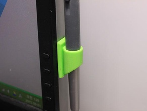 wacom intuos pen holder wall mount art tools 3d print model - Mito3D