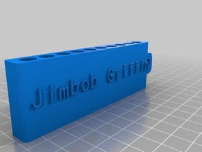 my dad's golf tee carrier sport & outdoors customized 3d print model - Mito3D
