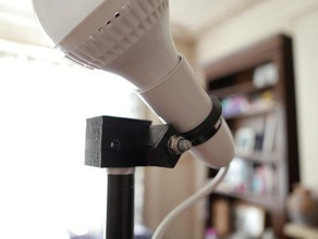adjustable lighting stand spigot light bulb holder decor bayonet e22 studio 3d print model - Mito3D