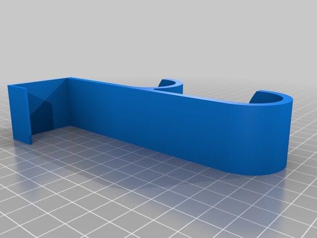 colgador doble reforzado puerta para 35mm organizzazione su misura percha 3D print model - Mito3D