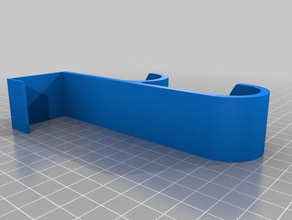 colgador doble reforzado puerta para 35mm organizzazione su misura percha 3d print model - Mito3D