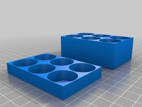 6x er20 collet holder tool holders & boxes customized 3d print model - Mito3D