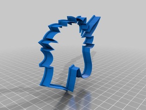 unicornio cortador de galletas cocina y comedor cookie cookiecutter las cookies 3d print model - Mito3D