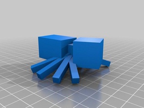 minecraft-Spinne 3d-drucken 3d print model - Mito3D