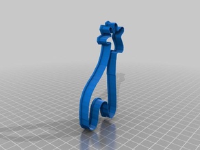 giraffe Ausstecher Küche und Esszimmer cookie cookiecutter cookies cutter 3d print model - Mito3D