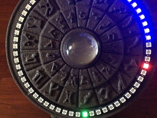 stargate ha ispirato arduino neopixel orologio 3D print model - Mito3D