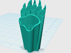 bear paw vaso art animale orso cool zampa il 3d print model - Mito3D