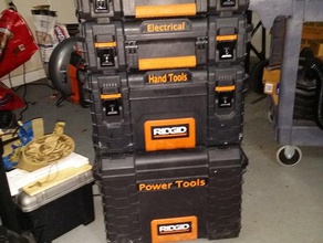 ridgid tool box étiquettes porte-outils & boîtes 3d print model - Mito3D