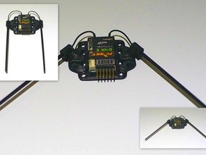 frsky d4r-ii tray w folding antenna holder r c vehicles frskyd4r-ii multirotor 3d print model - Mito3D