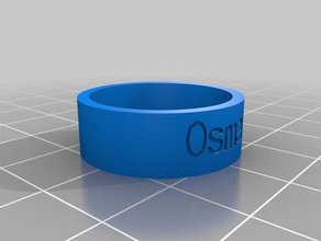 ayman osman anneau les anneaux personnalisé 3d print model - Mito3D