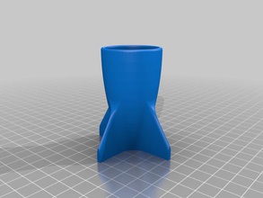 rocket shot glass other 1oz alcohol drinking party featured solidworks space month 3d print model - Mito3D