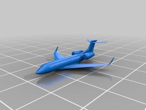gulfstream g650er i veicoli aereo gioco pezzo 3d print model - Mito3D