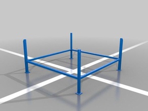 wrestling ring basic syrus54 3d print model - Mito3D