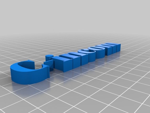 letras soporte kundengebundene 3D print model - Mito3D