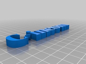 letras soporte personnalisé 3d print model - Mito3D