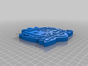 sanfrecce hiroshima logo futebol gadgets Logo em 3d 4 cores de impressão ja japão japonês socc logotipo 3d print model - Mito3D