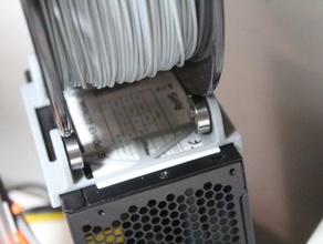 spool holder atx psu filamentchallenge 3d printer accessories mount power supply 3d print model - Mito3D