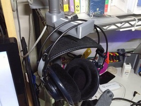 headphone holder my assembly shelf household hanger 3d print model - Mito3D