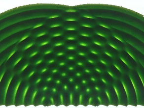 rappresentazione fisica onda interazione matematica arte dati physicalization esperimento della doppia fenditura openscad la acqua 3d print model - Mito3D