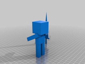 minecraft figurine compatible épée L'impression 3d 3d print model - Mito3D